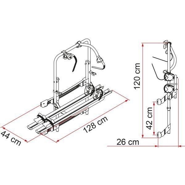 Fahrradträger Carry-Bike 200 DJ Sprinter / Crafter - mit doppelter Hecktür