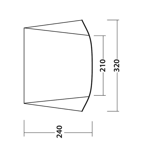 Vordach Touring Canopy Anbauhöhe 175-255 cm