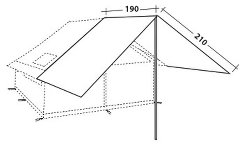 Sonnesegel Prospector Tarp Ausstellungsstück