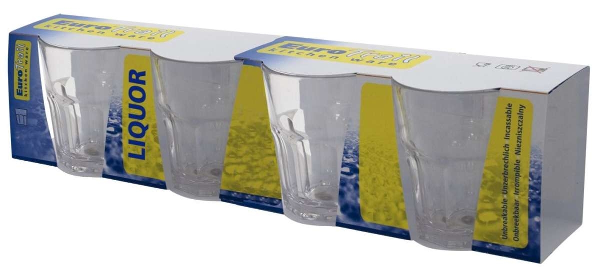 Schnapsglas, 35ml transparant, 4er Set