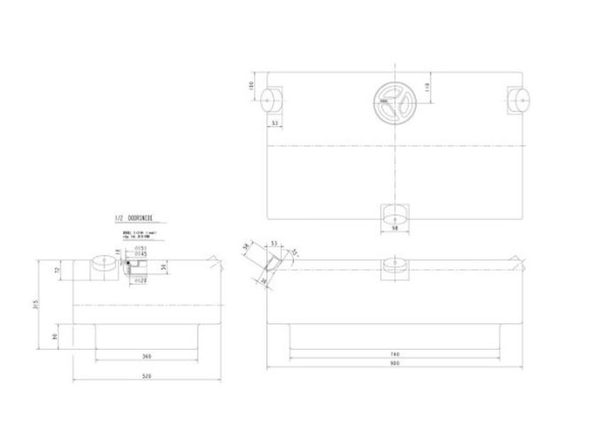 Frischwassertank  EV2201 124l