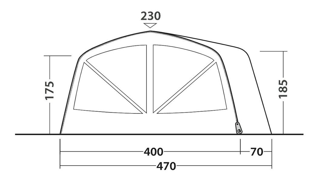 7 Personen Tunnelzelt Vermont 7 Air