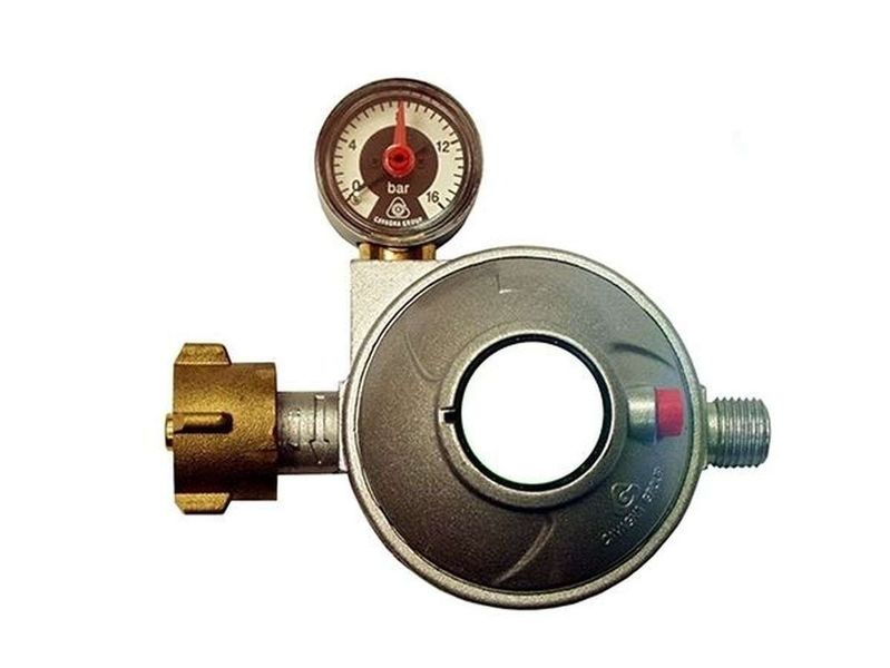 Gasdruckregler mit Manometer 30mbar