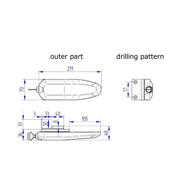 Universal Lock (schwarz) - 2 Stück