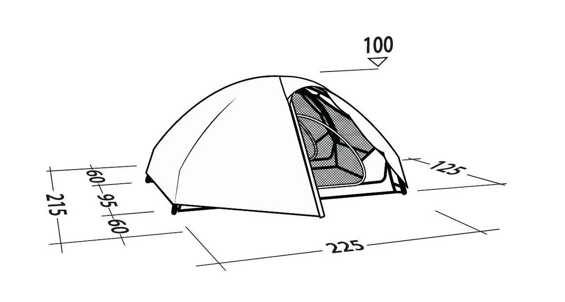 2 Personen Kuppelzelt Seeker 2