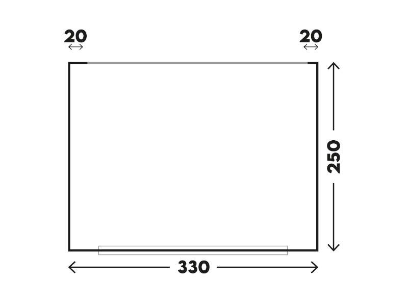 Luftvorzelt Pure 330x250cm Umtausch 1x aufgebaut