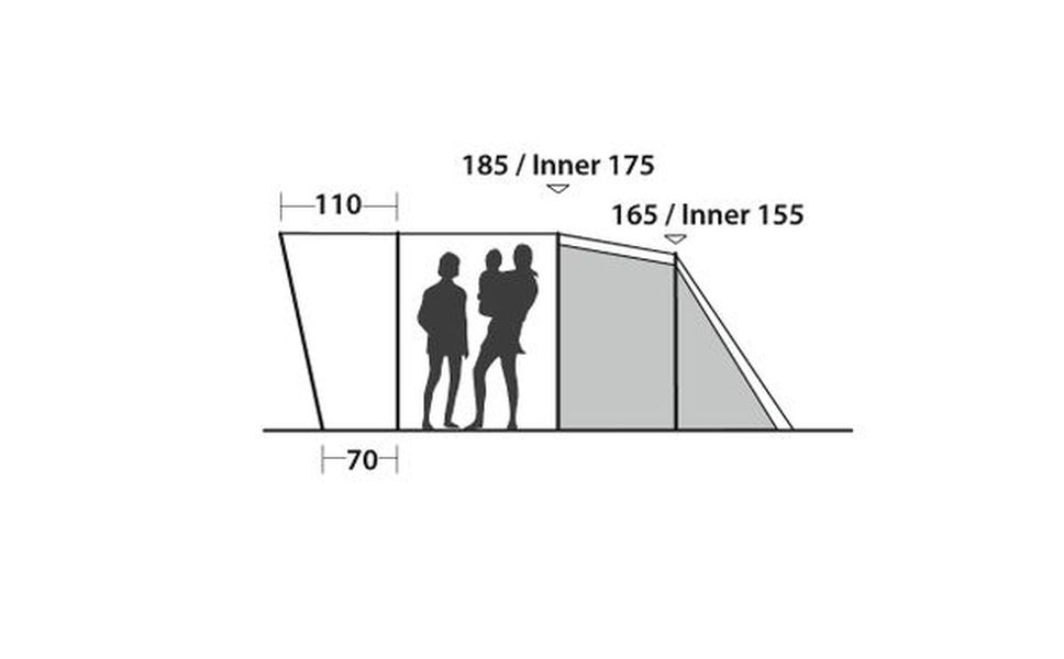 4 Personen Tunnelzelt Palmdale 400 Ausstellungsstück