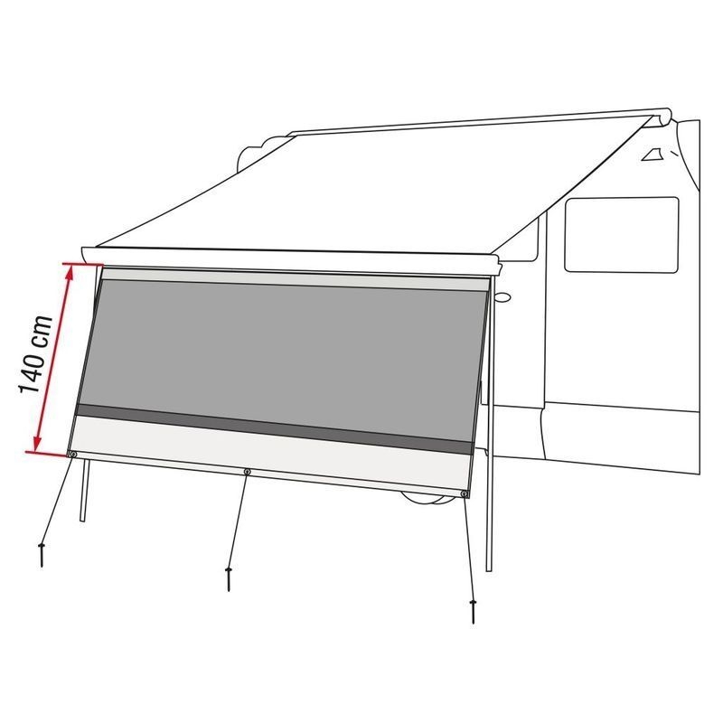 Vorderwand Blocker 400 f. F45S/F45L/F65S/F65L/F80 und Caravanstore