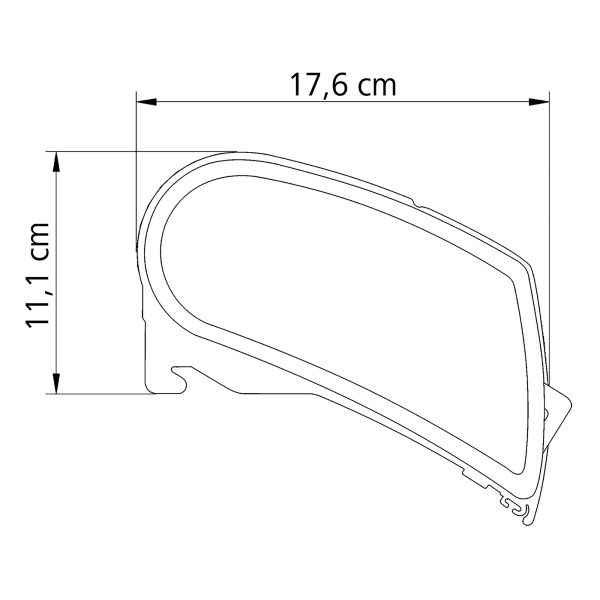 Thule Markise 9200, 5x3 m, Grau, II. Wahl