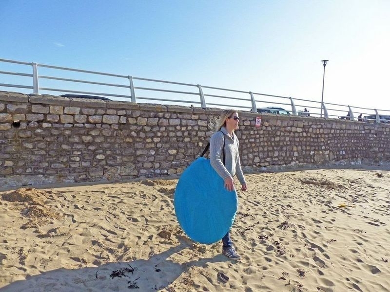 Beach Hut, Pop-Up Strandhütte, Farbe: Blau