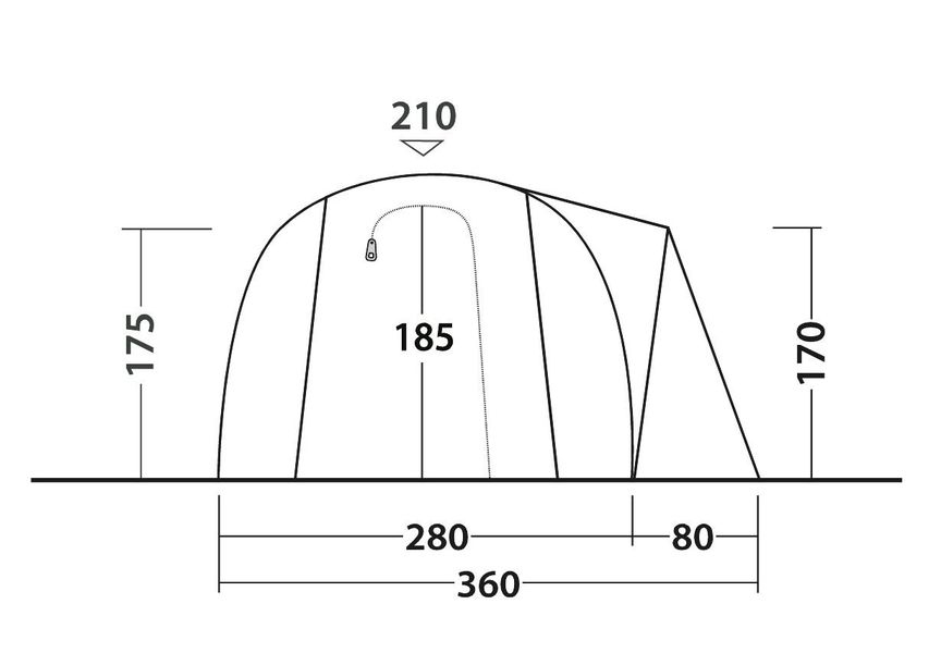 4 Personen Tunnelzelt Nevada 4