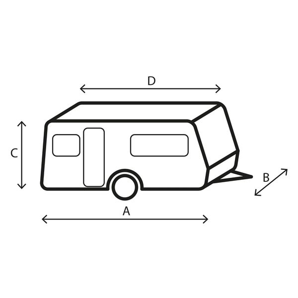 Schutzhülle Caravan Cover Design 12M 650-700