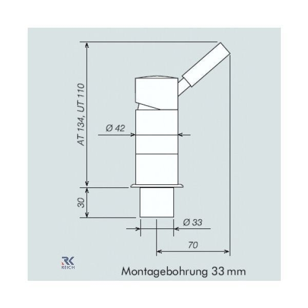 Einhebelmischer Keramik Trend E Auftisch, chrom