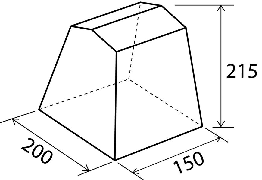 Küchenzelt Gusto NG II 200 x150 grau