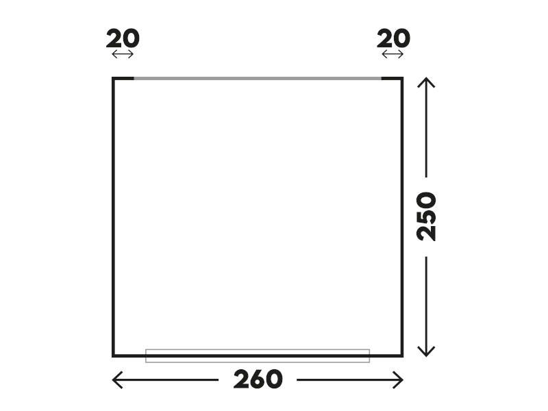 Telta Luftvorzelt Pure 260x250cm