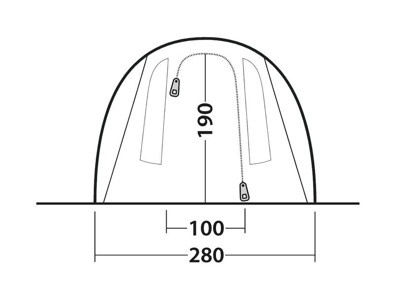 4 Personen Tunnelzelt Rockwell 4