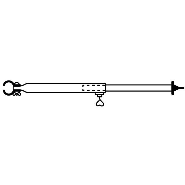 Orkanstütze 25mm Stahl, Länge 170-260 cm