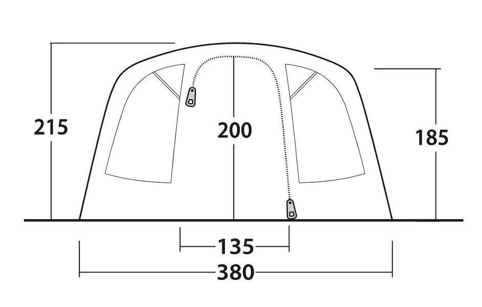 6 Personen Tunnelzelt Colorado 6 Air