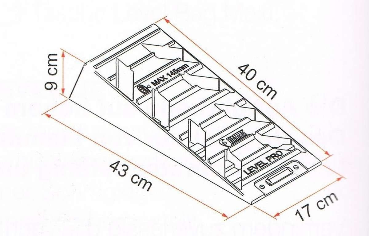 Auffahrkeil Level Pro - 2 Stück