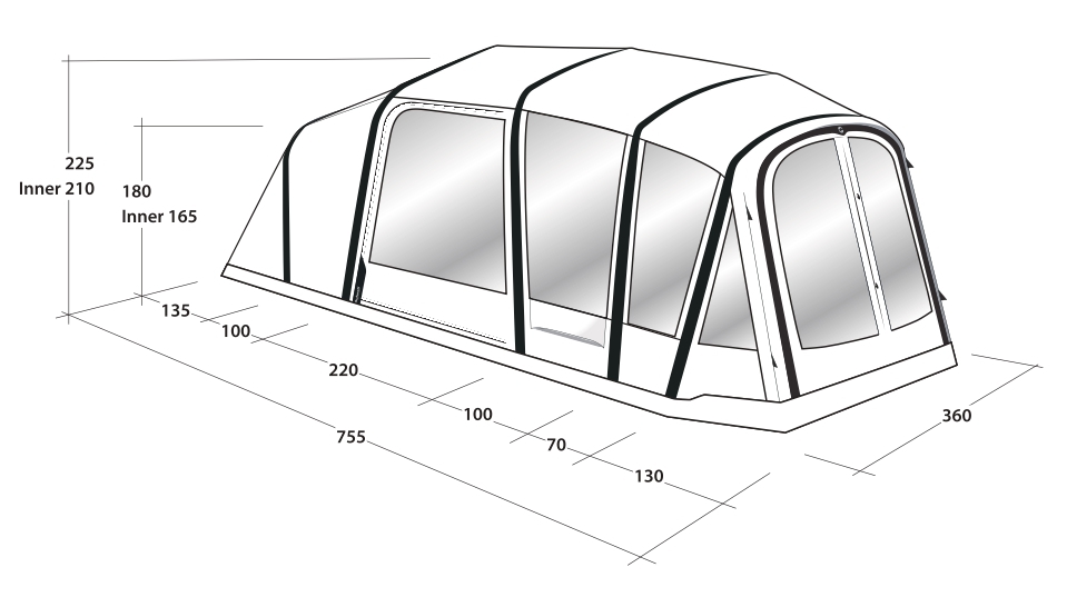 5 Personen Tunnelzelt Jacksondale 5PA