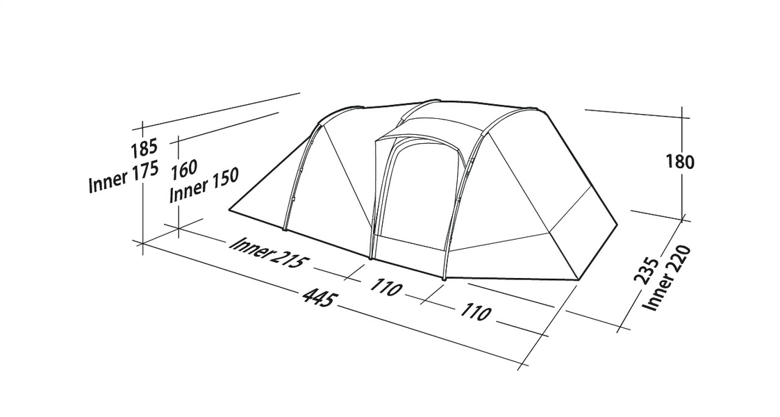 4 Personen Tunnelzelt Double Dreamer 4