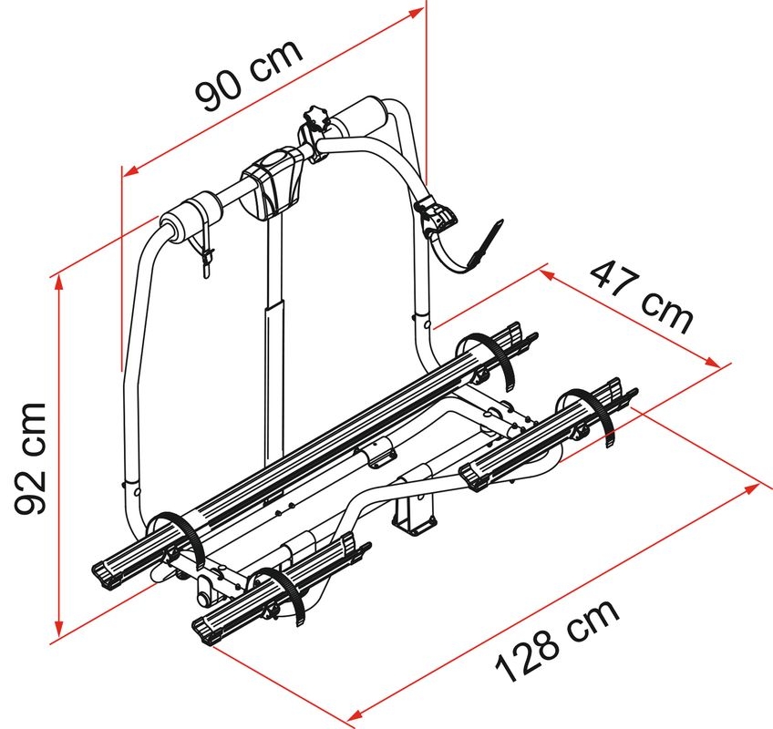 Fahrradträger Carry Bike Caravan Active 2 Räder Traglast 60 kg