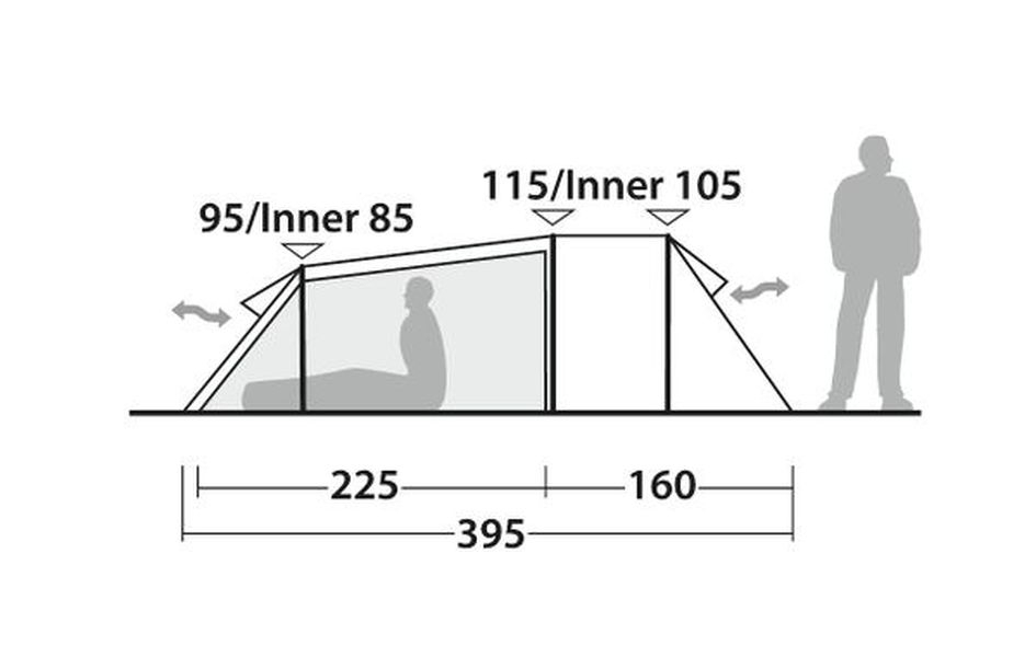 3 Personen Tunnelzelt Nordic Lynx 3 Ausstellungsstück